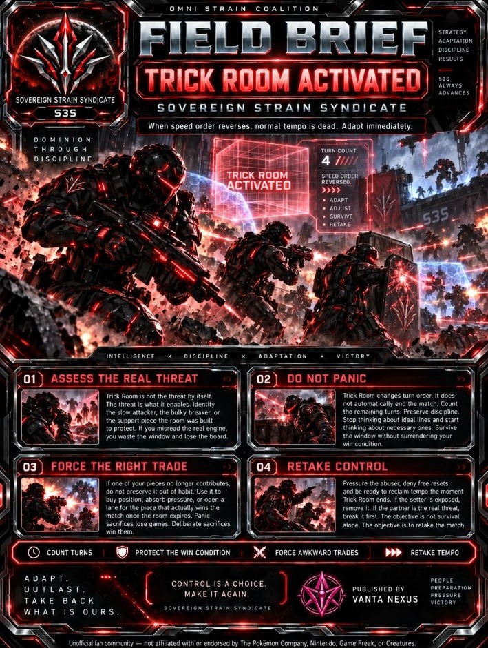Field Brief — Trick Room Activated — Sovereign Strain Syndicate