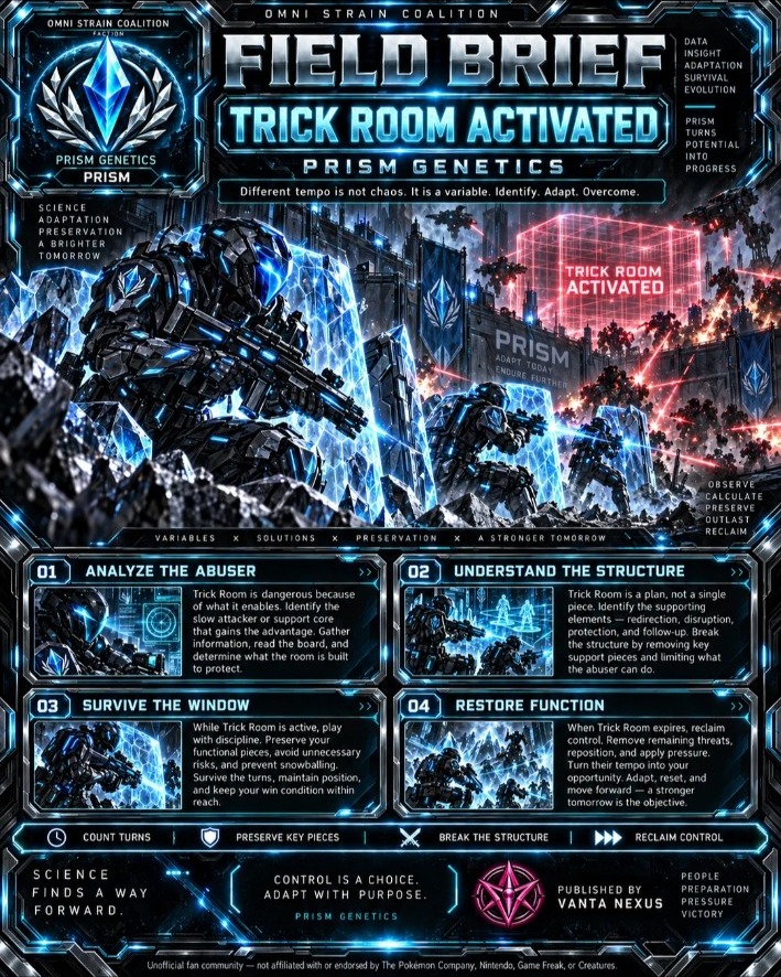 Field Brief — Trick Room Activated — Prism Genetics
