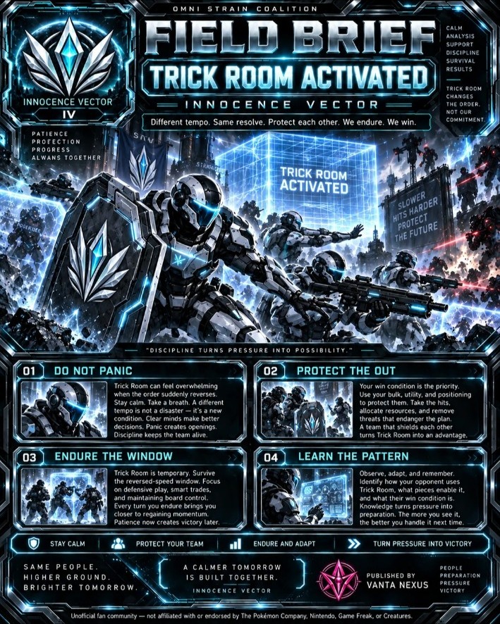 Field Brief — Trick Room Activated — Innocence Vector